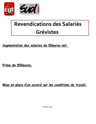 fpt revendications