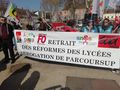 Manifestation contre la loi blanquer chalon sur saône 30 mars 2019