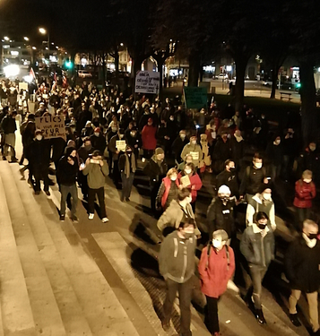 Défilé contre la loi "Sécurité Globale" Chalon s/S le 17/11/2020