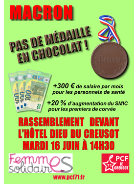 appel Hotel Dieu Le Creusot 16 juin 2020