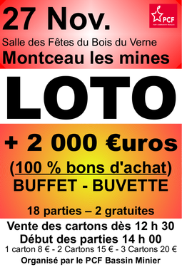 Loto du PCF Bassin Minier