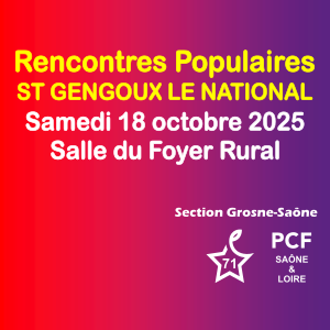 rencontre populaire 18 octobre Saint-Gengoux-Le-National