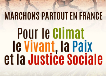 Chalon 26 septembre - Marchons pour le climat, le vivant, la paix et la justice sociale